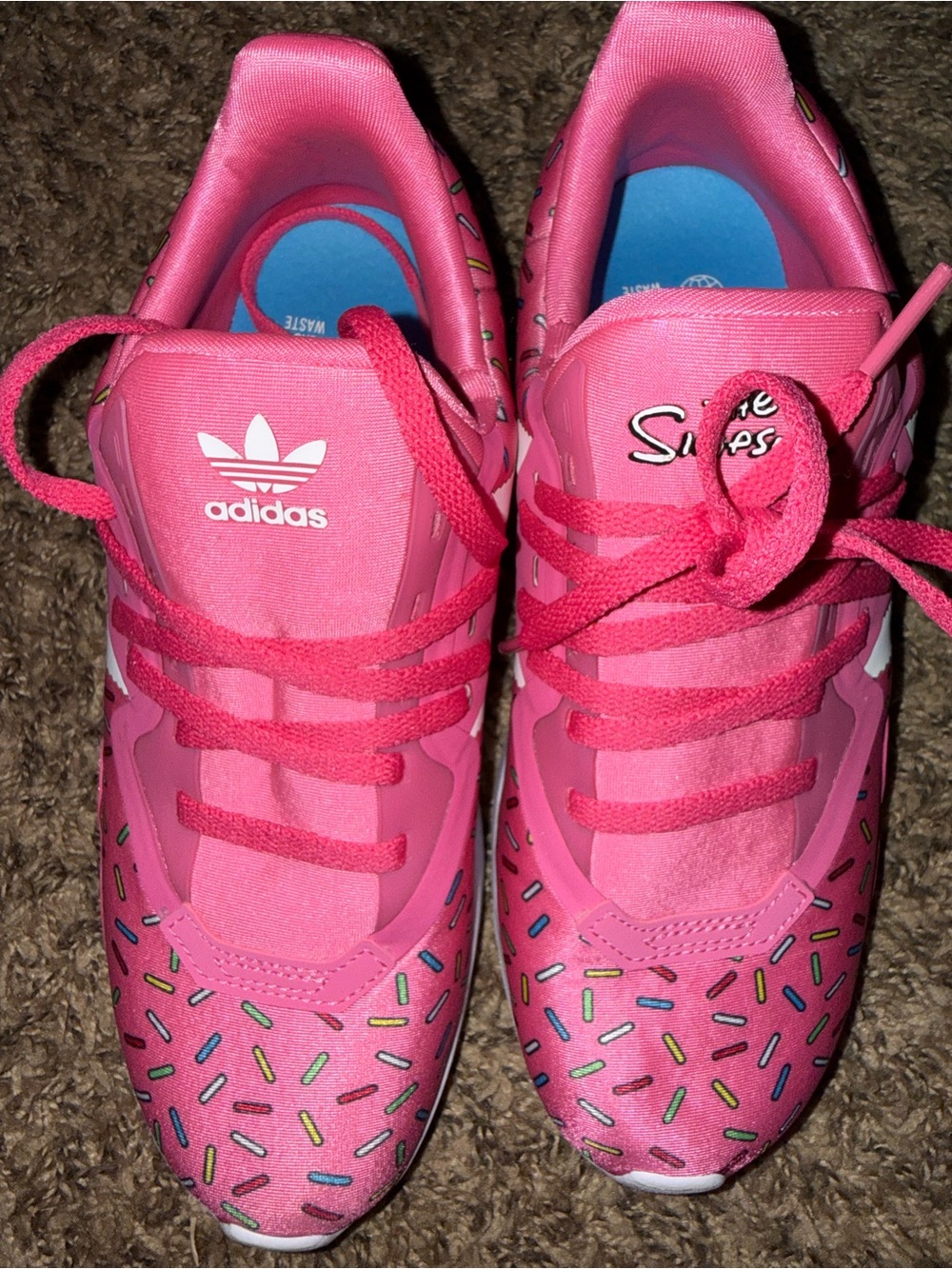 adidas Kids Pink 'The Simpsons' Donut Sprinkles Sneakers - Picture 3 of 5